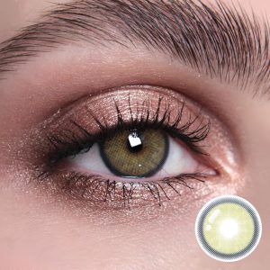 Coloredeye Neala Yellow Brown Prescription Men Colored Contact Lenses