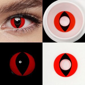 Coloredeye Red Cat Eyes Cosplay Colored Contact Lenses