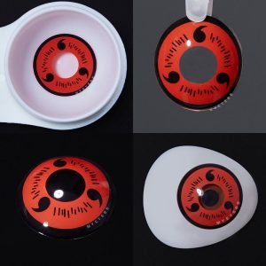 Coloredeye Sharingan Magatama Red Prescription Cosplay Colored Contact Lenses