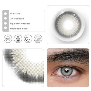 Coloredeye Y2K Boho Grey Prescription Men Colored Contact Lenses
