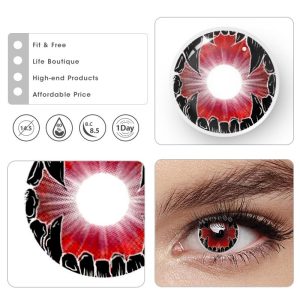 Coloredeye Shadow Hound Red Cosplay Colored Contact Lenses丨1 Day