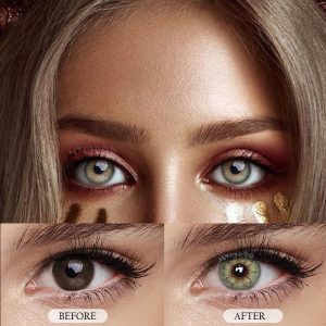 Coloredeye DNA Taylor II Green Prescription Colored Contact Lenses