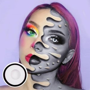Coloredeye White Manson Prescription Cosplay Colored Contact Lenses