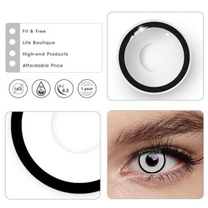 Coloredeye White Manson Prescription Cosplay Colored Contact Lenses