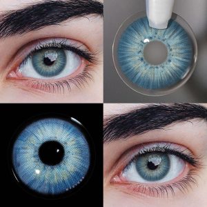 Coloredeye New York III Blue Prescription Men Colored Contact Lenses