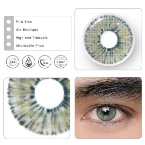 Coloredeye Van Gogh Green Prescription Men Colored Contact Lenses