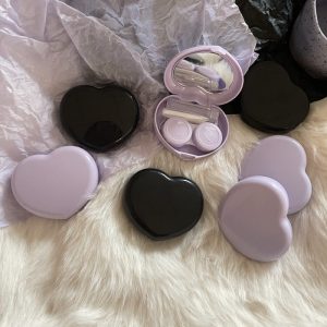 Coloredeye Love Heart Color Contact Lens Case