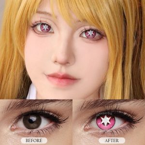 Coloredeye Blind Ai Hoshino Red Cosplay Colored Contact Lenses