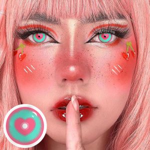 Coloredeye Blind Minecraft Green Pink Prescription Cosplay Colored Contact Lenses