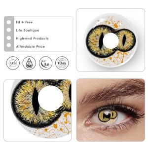 Coloredeye Twin Inferno Iris Gold Brown Cosplay Colored Contact Lenses丨1 Day