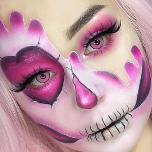 Coloredeye Minecraft Pink Prescription Cosplay Colored Contact Lenses