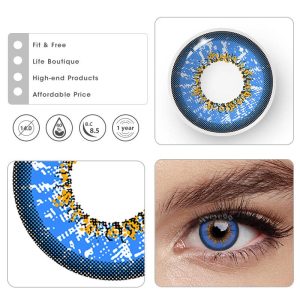 Coloredeye Genshin Impact Blue Prescription Cosplay Colored Contact Lenses