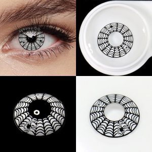 Coloredeye Spider Web White Cosplay Colored Contact Lenses
