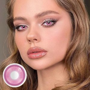 Coloredeye Magic Coral Rose Red Prescription Colored Contact Lenses