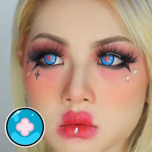 Coloredeye Blind Hibana Blue Cosplay Colored Contact Lenses