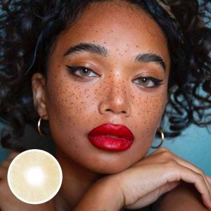 Coloredeye Aurora Brown Prescription Colored Contact Lenses