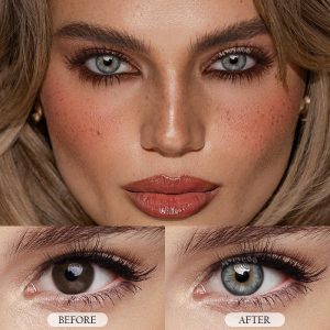 Coloredeye Tiny Iris Grey Large Pupil Prescription Colored Contact Lenses