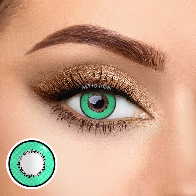 Coloredeye Elements Green Prescription Cosplay Colored Contact Lenses