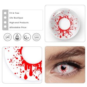 Coloredeye Trauma White Prescription Cosplay Colored Contact Lenses