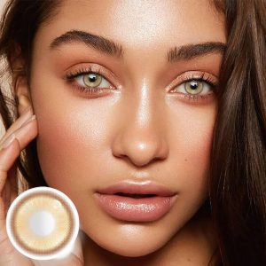 Coloredeye Magic Coral Gold Brown Prescription Colored Contact Lenses