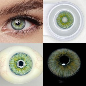 Coloredeye Rebirth Cosmic Green Prescription Men Colored Contact Lenses