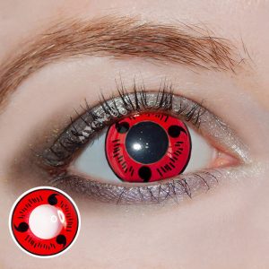 Coloredeye Sharingan Magatama Red Prescription Cosplay Colored Contact Lenses