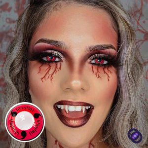 Coloredeye Sharingan Magatama Red Prescription Cosplay Colored Contact Lenses