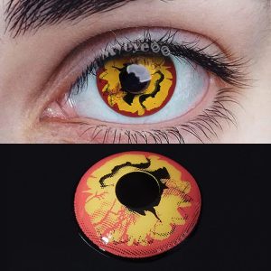 Coloredeye Bloom Red Prescription Cosplay Colored Contact Lenses