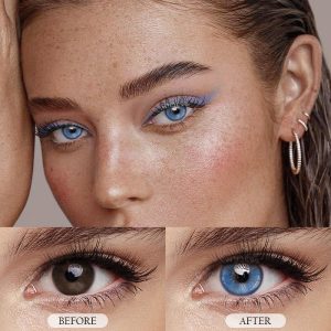 Coloredeye Magic Coral Blue Prescription Colored Contact Lenses