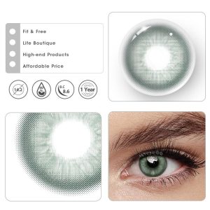 Coloredeye Unspoken Mirage Green Prescription Colored Contact Lenses