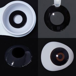 Coloredeye Black Block Prescription Cosplay Colored Contact Lenses