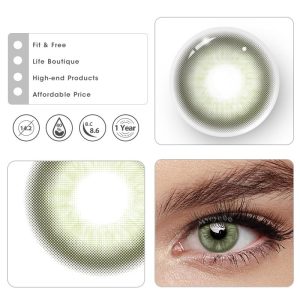 Coloredeye Unspoken Mirage Olive Green Prescription Colored Contact Lenses