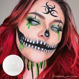 Coloredeye Blind White Mesh Cosplay Colored Contact Lenses