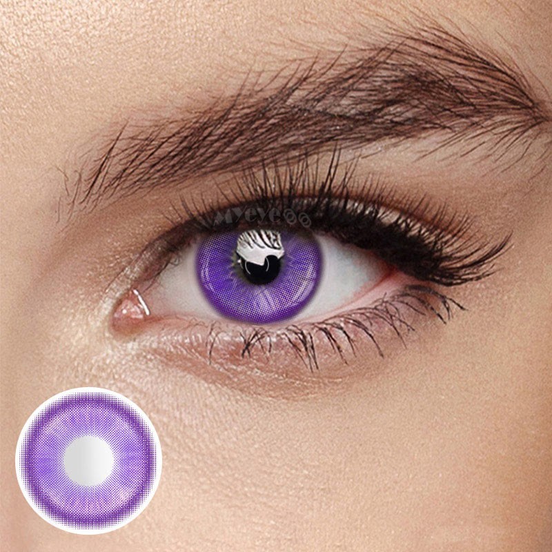 Coloredeye Magic Coral Violet Prescription Colored Contact Lenses