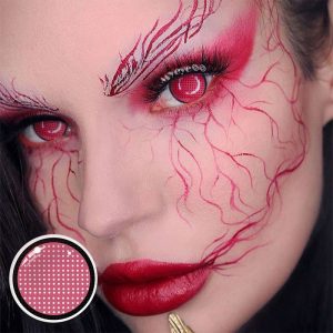 Coloredeye Blind Red Manson Mesh Cosplay Colored Contact Lenses