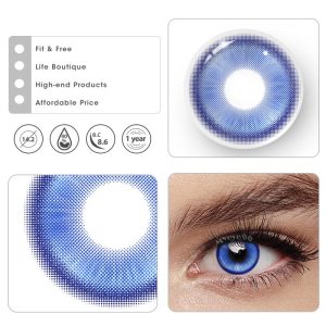 Coloredeye Magic Coral Brilliant Blue Prescription Colored Contact Lenses