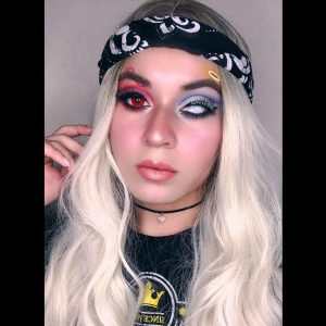 Coloredeye Vampire Red Block Prescription Cosplay Colored Contact Lenses