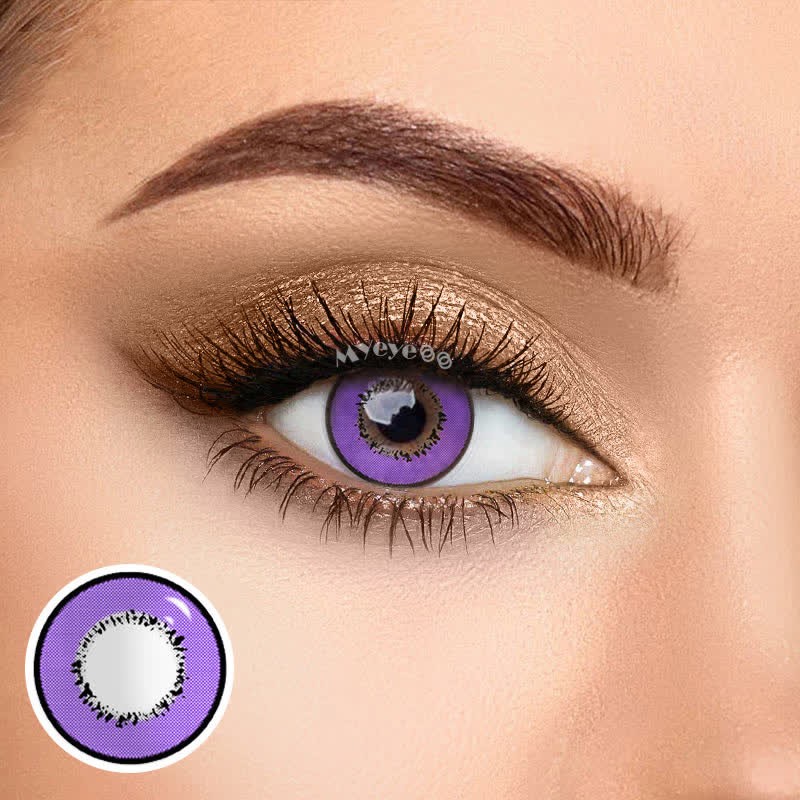 Coloredeye Elements Violet Prescription Cosplay Colored Contact Lenses