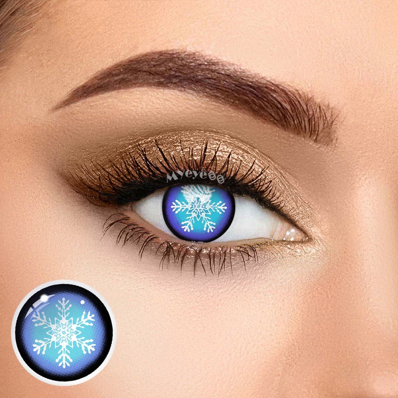 Coloredeye Blind Snowflake Cosplay Colored Contact Lenses