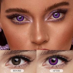 Coloredeye Purple Prescription Cosplay Colored Contact Lenses