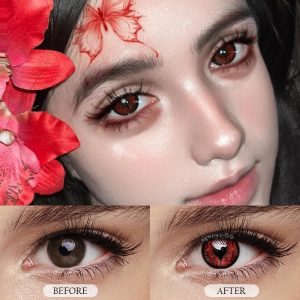 Coloredeye Soulworm Red Cosplay Colored Contact Lenses丨1 Day