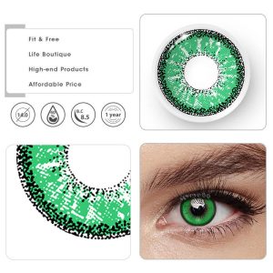 Coloredeye Genshin Impact Green Prescription Cosplay Colored Contact Lenses
