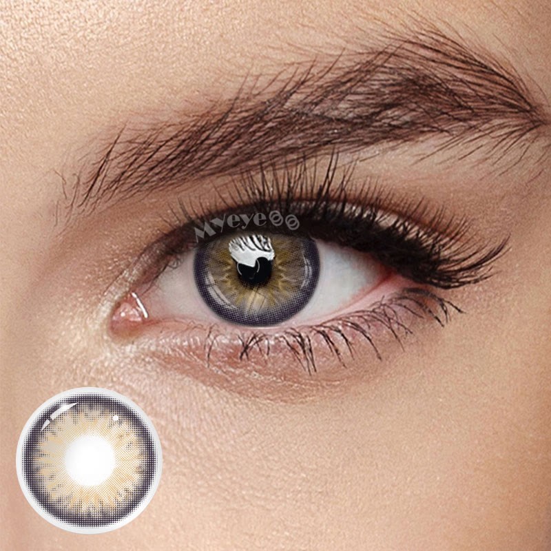 Coloredeye Sicilian Brown Prescription Colored Contact Lenses