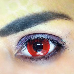 Coloredeye Vampire Red Block Prescription Cosplay Colored Contact Lenses