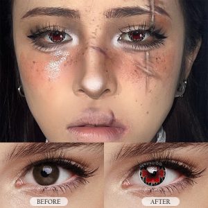 Coloredeye Shadow Hound Red Cosplay Colored Contact Lenses丨1 Day