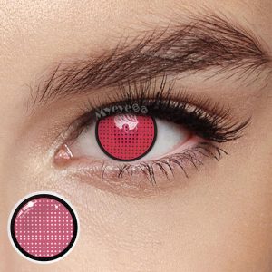 Coloredeye Blind Red Manson Mesh Cosplay Colored Contact Lenses