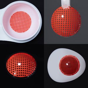 Coloredeye Blind Red Mesh Cosplay Colored Contact Lenses