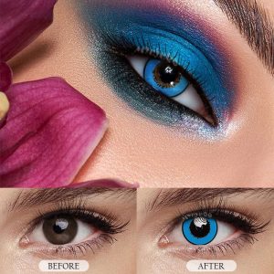 Coloredeye Elements Blue Prescription Cosplay Colored Contact Lenses