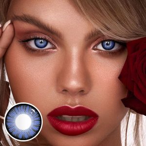 Coloredeye Miracle Times Deep Blue Prescription Cosplay Colored Contact Lenses