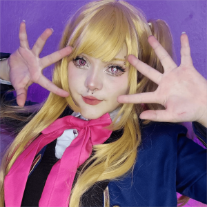 Coloredeye Blind Ai Hoshino Red Cosplay Colored Contact Lenses